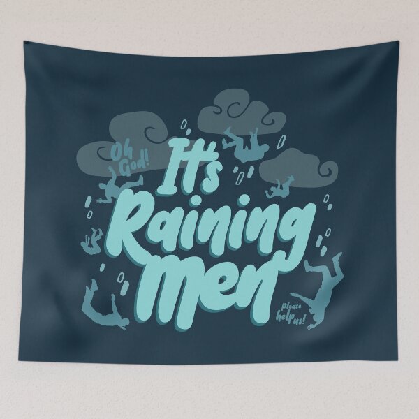 Item preview, It's Raining Men - Dark Humor designed and sold by HereIsTheStore.