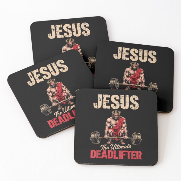 Item preview, Workout Gym Jesus The Ultimate Deadlifter designed and sold by merlinnears.