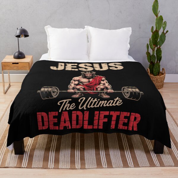 Item preview, Workout Gym Jesus The Ultimate Deadlifter designed and sold by merlinnears.