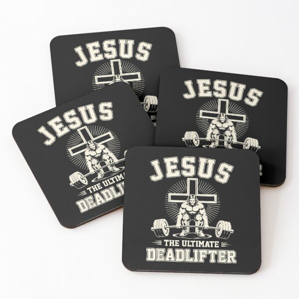 Item preview, Funny Christian Gym Jesus The Ultimate Deadlifter Workout designed and sold by merlinnears.
