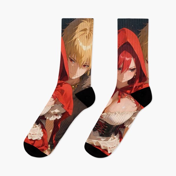 Item preview, Gilgamesh Red Hood Fantasy Fate Stay Night Anime Girl designed and sold by Conveentre.
