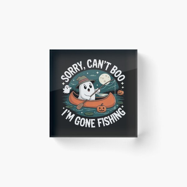Item preview, Sorry Can’t Boo I’m Fishing Ghost Halloween designed and sold by Vastingan.