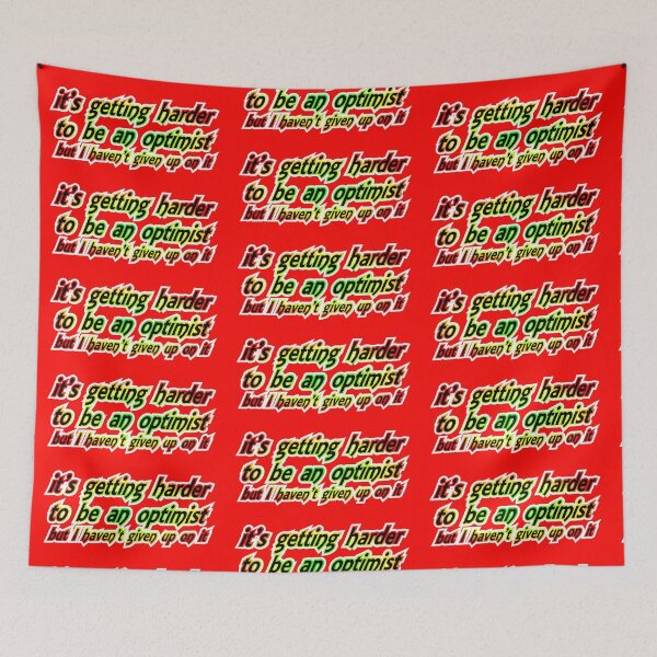 Item preview, It's getting harder to be an optimist, red yellow green designed and sold by mntimg.