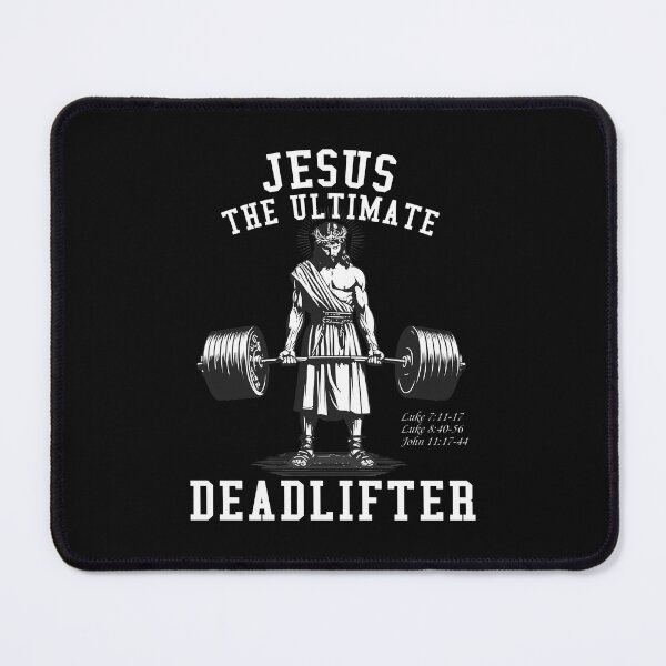 Item preview, Jesus The Ultimate Deadlifter Jesus Deadlifting designed and sold by merlinnears.