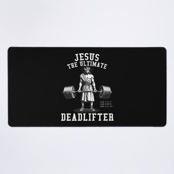 Item preview, Jesus The Ultimate Deadlifter Jesus Deadlifting designed and sold by merlinnears.