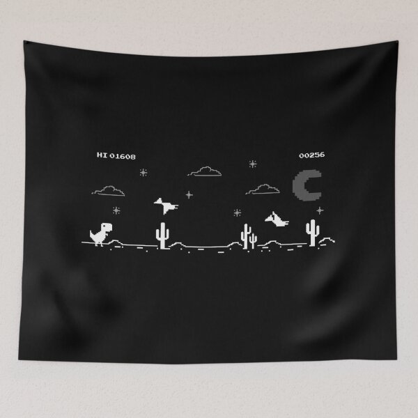 Item preview, t rex chrome browser game designed and sold by samuzai.