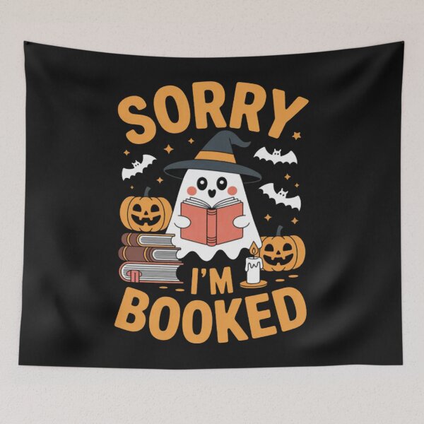 Item preview, Sorry I'm Booked Ghost Reading Book Lover Teacher Halloween designed and sold by Vastingan.