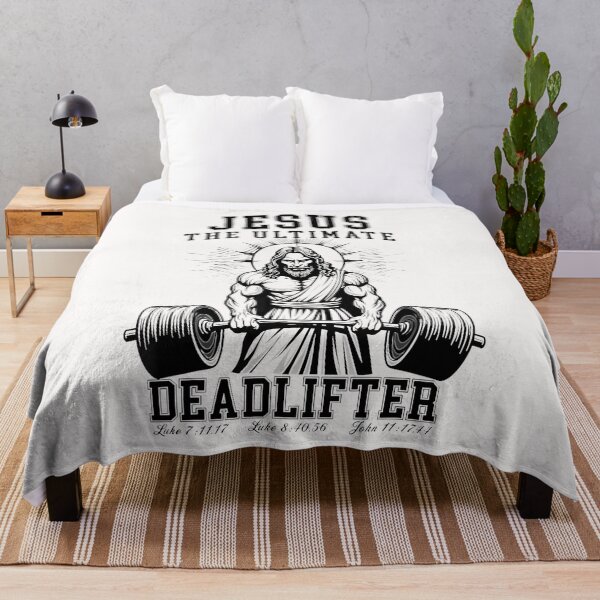 Item preview, Jesus The Ultimate Deadlifter - Jesus Deadlifting Christian designed and sold by merlinnears.