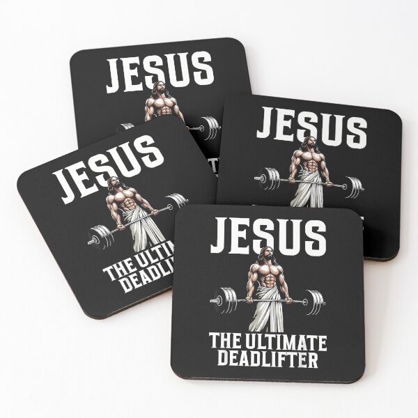 Item preview, Jesus The Ultimate Deadlifter Fitness Christian Gym Weight designed and sold by merlinnears.