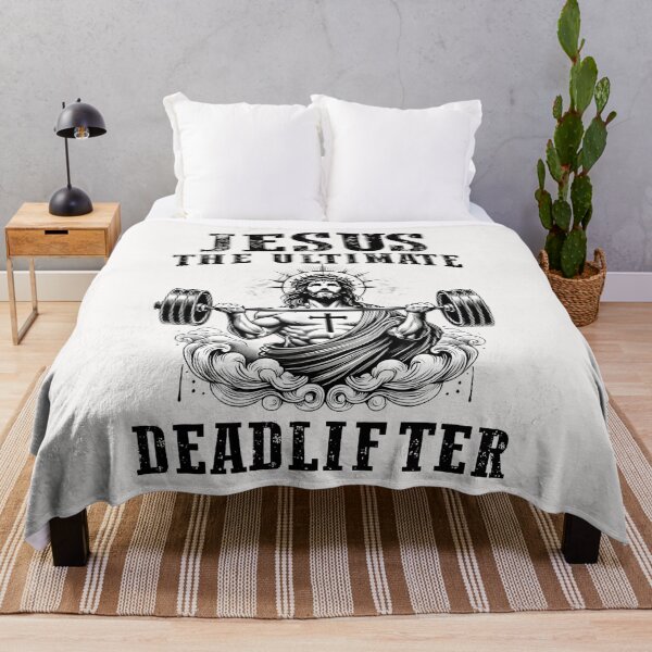 Item preview, Jesus The Ultimate Deadlifter Funny Christian Gym Workout designed and sold by merlinnears.