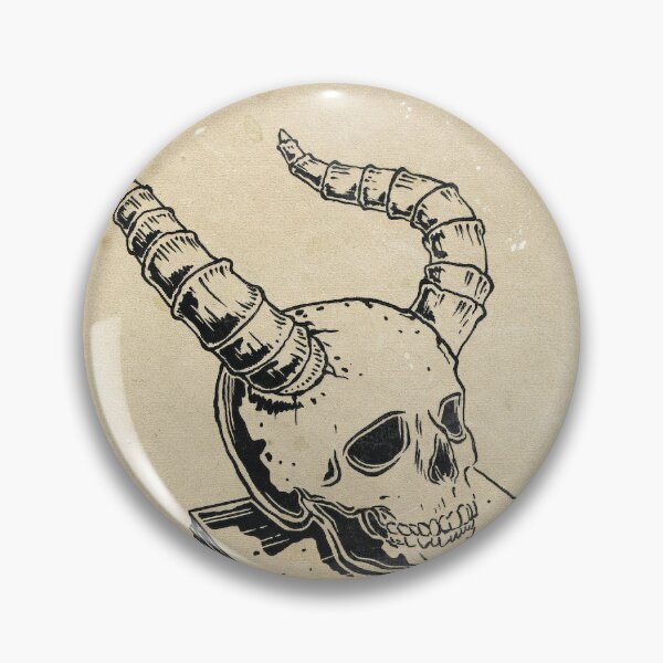 Item preview, Vintage Demon Skull With Horns designed and sold by EleanorChain-85.