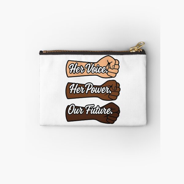 Item preview, Her Voice Her Power Our Future – Feminist Empowerment Activist Design designed and sold by inkoutninja.
