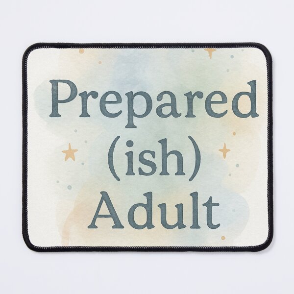 Item preview, Prepared (ish) Adult — Montessori Humor Watercolor Design designed and sold by MforMontessori.