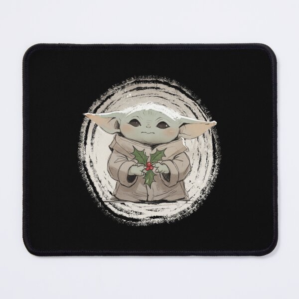 Item preview, BABY YODA (GROGU) WITH HOLLY FLOWER designed and sold by LIS AND MELIVERSO.