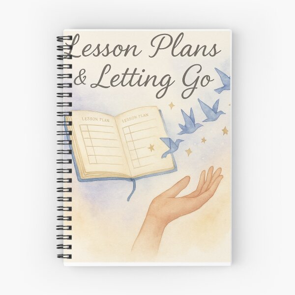 Item preview, Lesson Plans & Letting Go — Montessori Teacher Reflection Design designed and sold by MforMontessori.