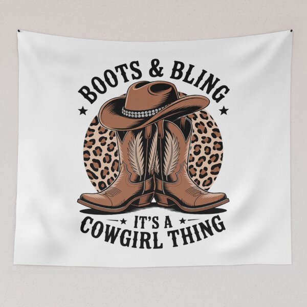Item preview, Stylish Western Boots with Cowgirl hat and Bling Accent designed and sold by Ikwalima.