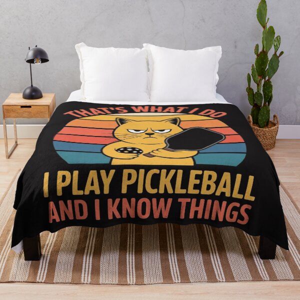 Artikelvorschau, Das ist, was ich tue Katzenliebhaber Paddleball Spieler Pickleball entworfen und verkauft von Ikwalima.
