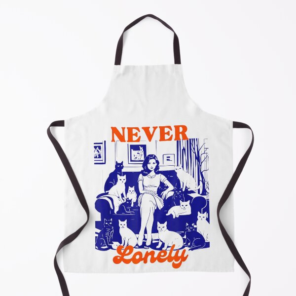 Item preview, Never Lonely Retro Cat Lady Design designed and sold by margamPagenberg.