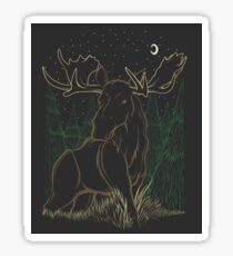 Canadian Bull Moose Sticker