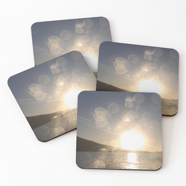 Item preview, bokeh light on ocean at sunrise designed and sold by little dolce.