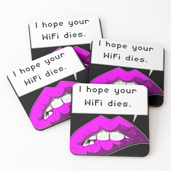 Item preview, I Hope Your WiFi Dies (lips) designed and sold by CJ-Cusack.