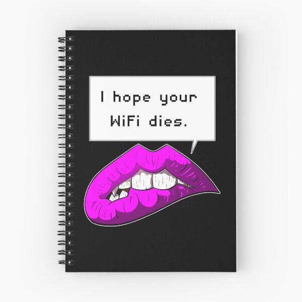 Item preview, I Hope Your WiFi Dies (lips) designed and sold by CJ-Cusack.