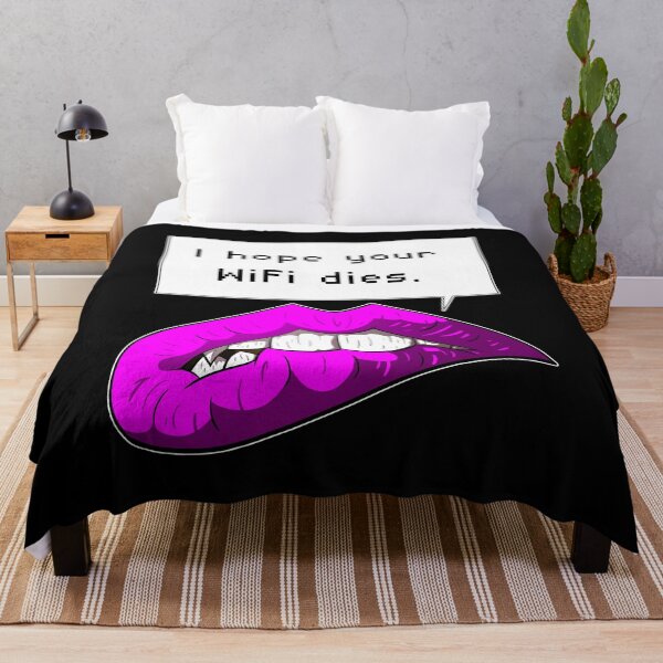 Item preview, I Hope Your WiFi Dies (lips) designed and sold by CJ-Cusack.