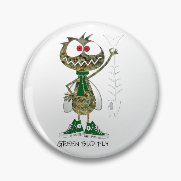 Item preview, Minimalist Green B.ud Fly Cartoon Crit.ter designed and sold by HandAli.