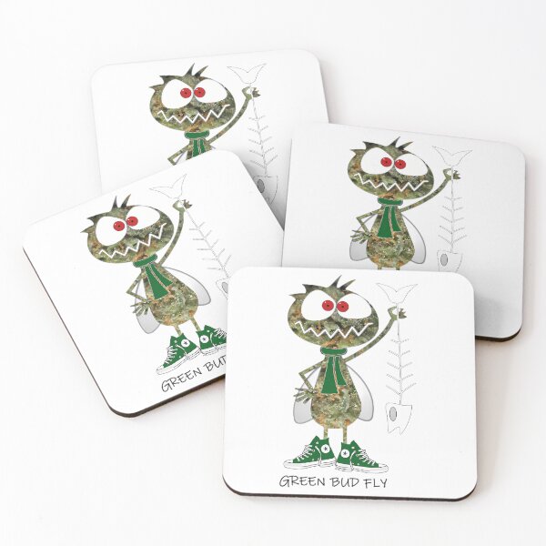 Item preview, Minimalist Green B.ud Fly Cartoon Crit.ter designed and sold by HandAli.
