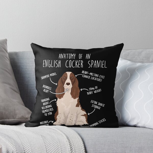 Item preview, Liver and White English Cocker Spaniel Dog Anatomy designed and sold by Clara Hollins.