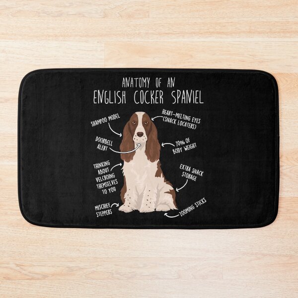 Item preview, Liver and White English Cocker Spaniel Dog Anatomy designed and sold by Clara Hollins.