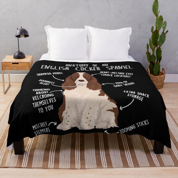 Item preview, Liver and White English Cocker Spaniel Dog Anatomy designed and sold by Clara Hollins.