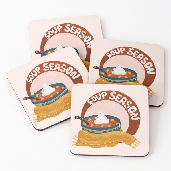 Item preview, Soup season - retro bubble badge designed and sold by Home Cyn Home.