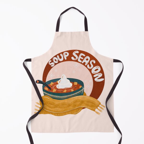 Item preview, Soup season - retro bubble badge designed and sold by Home Cyn Home.