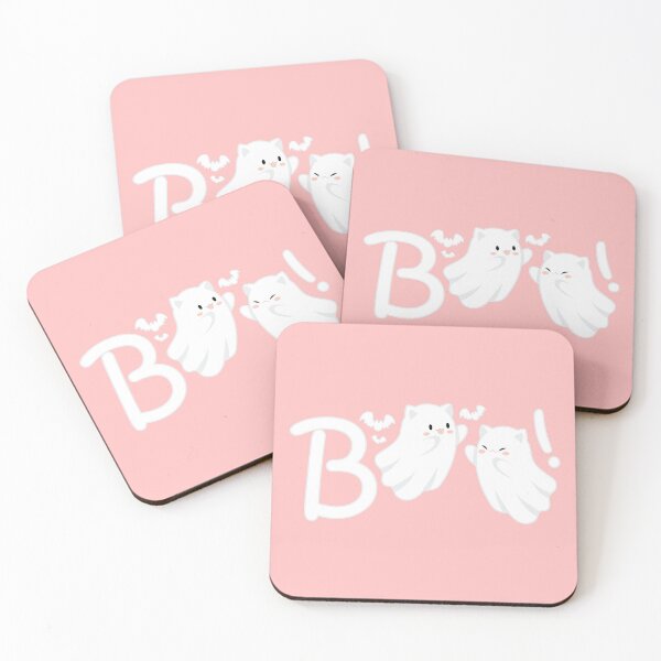 Item preview, Boo Ghost Cats - Playful Halloween designed and sold by chillaxcats.