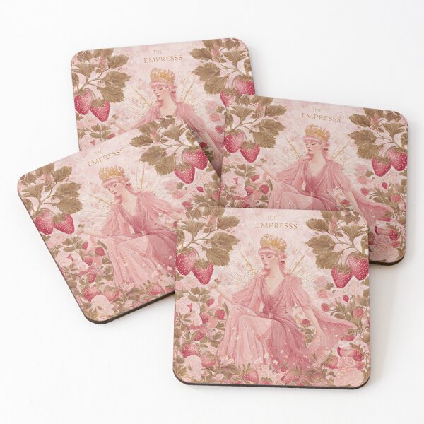 Item preview, The Empress – Strawberry Pink Tarot Illustration designed and sold by PrettyB888.