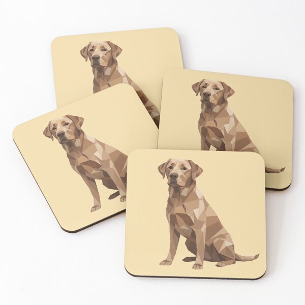 Item preview, Warm and friendly low poly golden labrador designed and sold by bsbd-action.