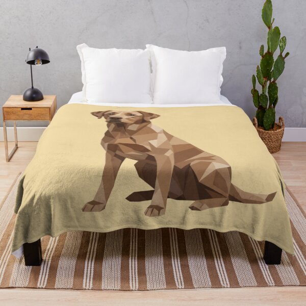 Item preview, Warm and friendly low poly golden labrador designed and sold by bsbd-action.