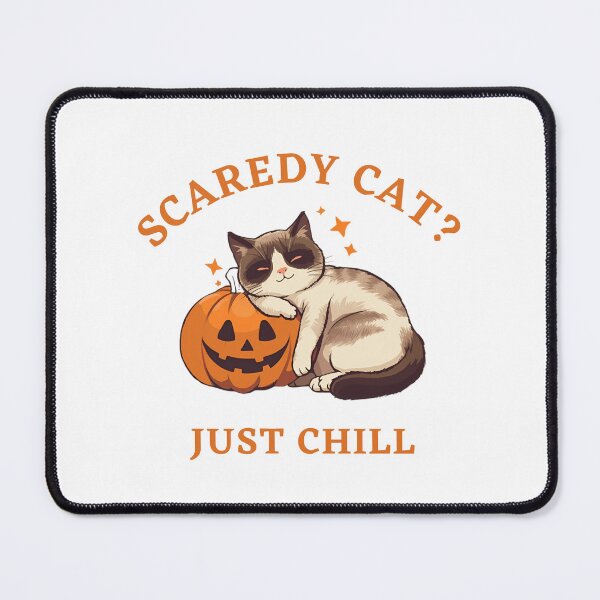 Item preview, Scaredy Cat Just Chill Halloween Design designed and sold by Clawvera.