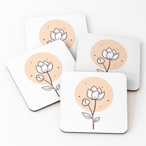 Item preview, Bloom Within – Minimalist Golden Lotus Design – Modern Line Art Flower designed and sold by PriyaMagic.