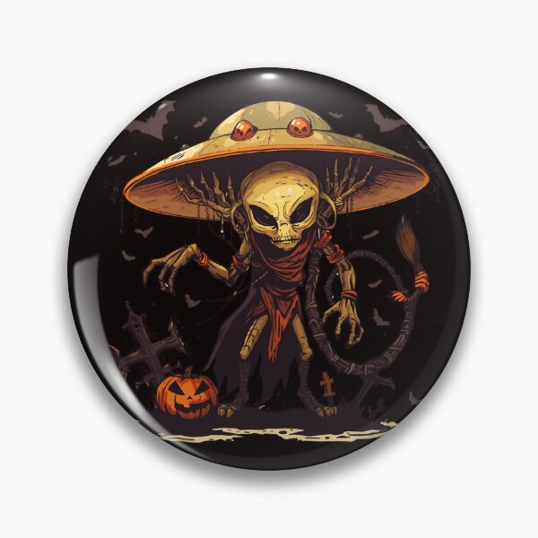 Item preview, UFO Alien Abduction Halloween T-Shirt - Spooky Outer Space Extraterrestrial Tee designed and sold by passiveink.
