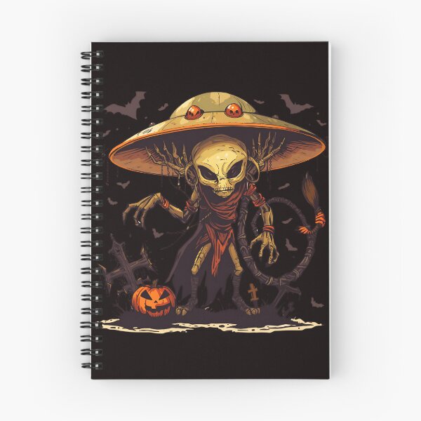 Item preview, UFO Alien Abduction Halloween T-Shirt - Spooky Outer Space Extraterrestrial Tee designed and sold by passiveink.