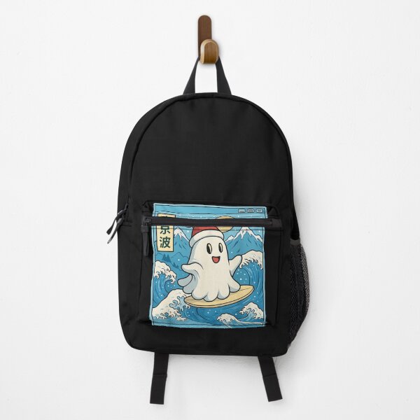 Item preview, Surfing Ghost In Japanese Waves Anime Kawaii Vaporwave designed and sold by cawtoon.