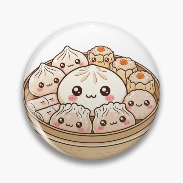 Item preview, Steamy Chibi Dim Sum: A Basket of Happy Dumplings designed and sold by Tasting the World .