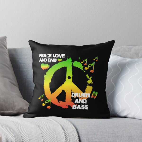 Item preview, Drum And Bass  - Peace Sign Dnb (Whitegreenred)  designed and sold by BenjaminCarrier.