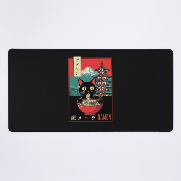 Item preview, Vintage Funny Cat Ramen Anime Cat Japanese Graphic designed and sold by cawtoon.