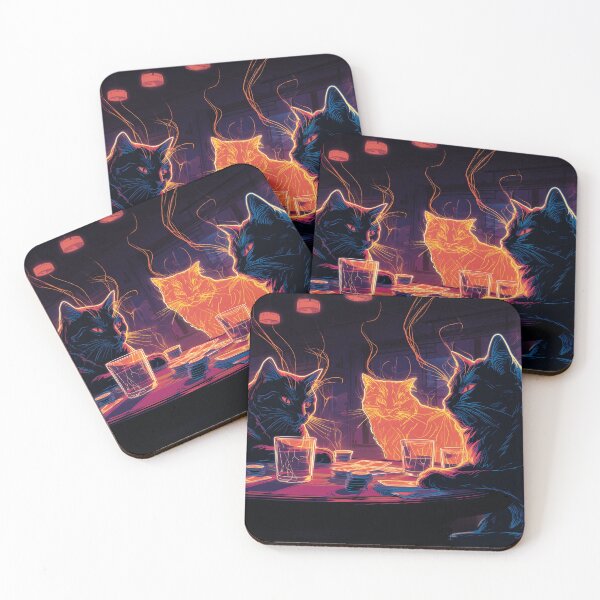 Item preview, Neon Nine Lives Poker Club designed and sold by ArgentoArt.