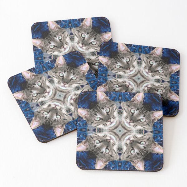 Item preview, Curious Kitten Tabby Deep Blue Dream designed and sold by JWJ Photographs.