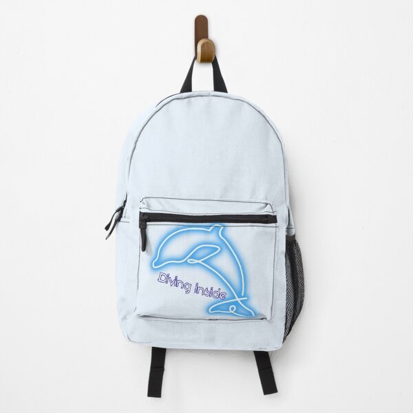 Item preview, Diving Inside – Neon Glow Dolphin Line Art Design designed and sold by PriyaMagic.