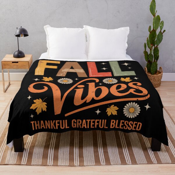 Item preview, Fall Vibes Thankful Grateful Blessed Autumn designed and sold by aidenpier.